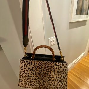 Leopard Pony Hair Gucci Handbag